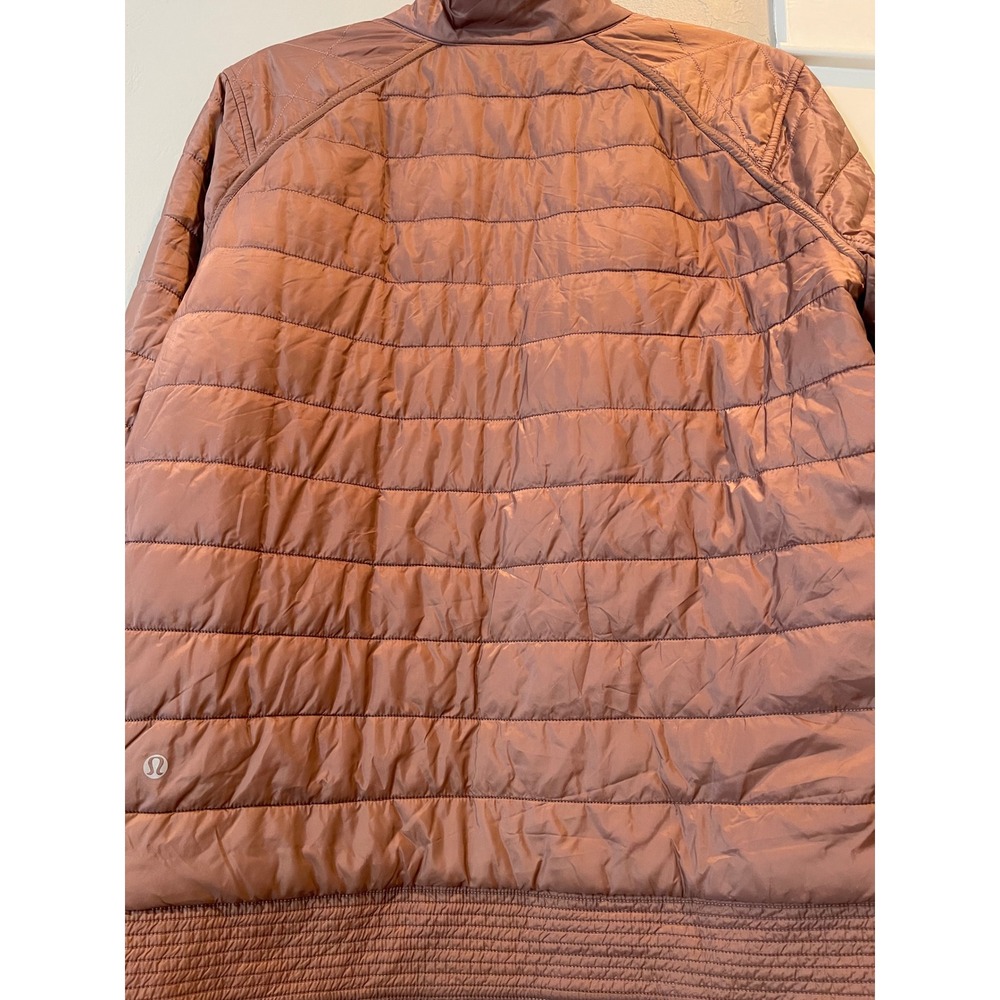 Lululemon Reversible Quilted Bomber Jacket Mauve Pink Puffer Full Zip Women's - Picture 15 of 15